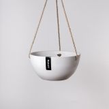 Boston Hanging Bowl - White Stone